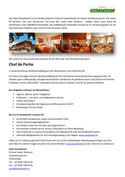 Chef de Partie - Hoteljob
