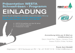 einladung - bei Forst Act