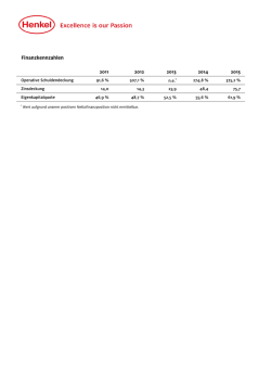 Finanzkennzahlen