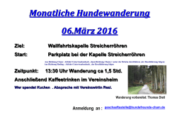 Hundewanderung - bei den Hundefreunden Cham