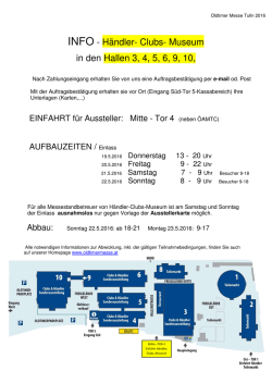 Info H&auml;ndler, Clubs & Museen 2016