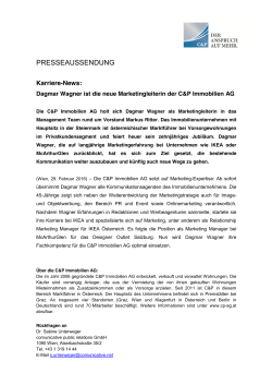 Presseaussendung_C&P Immobilien AG_Marketingleiterin Dagmar