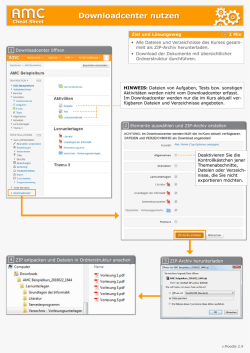 Downloadcenter nutzen - Academic Moodle Cooperation