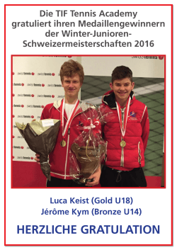 Medaillengewinner CH-Meisterschaft Winter 2016