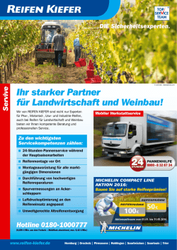 Ihr starker Partner f&uuml;r Landwirtschaft und Weinbau!