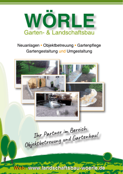Ihr Partner im Bereich Objektbetreuung und Gartenbau!