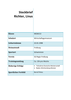 Linus Richter (WG, Schwimmen)