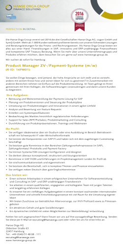 Product Manager ZV-/Payment-Systeme (m/w)