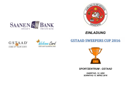 GSTAAD SWEEPERS CUP 2016