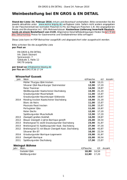 Bestellliste als PDF-Formular