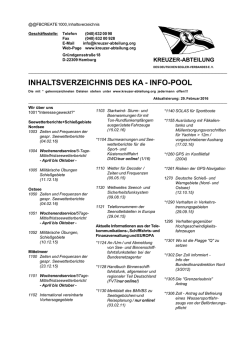 Info-Pool - bei der Kreuzer