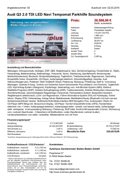 Audi Q3 2.0 TDI quattro LED Navi Panorama 19 elek. Sitze elek. Preis