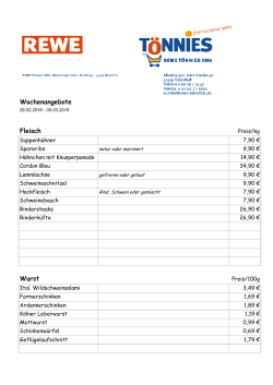 Wochenangebote Fleisch Wurst