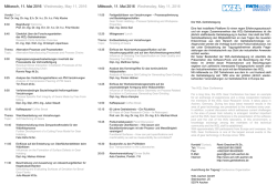 Mittwoch, 11. Mai 2016 Wednesday, May 11, 2016 Mittwoch, 11. Mai