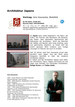 Architektur Japans - Deutsch-Japanische Gesellschaft Bielefeld eV