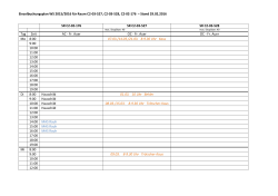 Einzelbuchungsplan WS 2015/2016 für Raum C2-03-527, C2