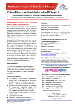 Infoblatt BFS Assistenz für Technische - HIBB
