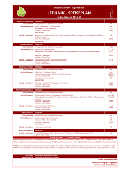 jedilnik - speiseplan