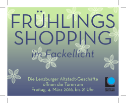 Frühlings shopping - Centrum Lenzburg