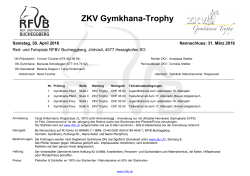 Ausschreibung ZKV Gymkhana - Reit