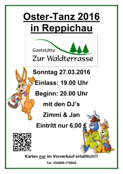 Ostern 2016 Leistungsbeschreibung
