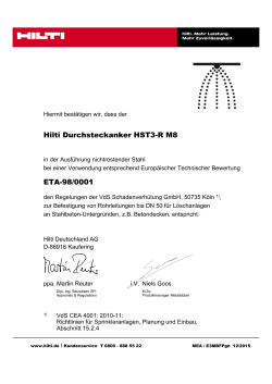 Hilti Durchsteckanker HST3-R M8 ETA