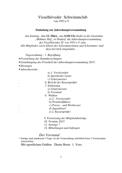 JHV 2016 VSC - Visselhöveder
