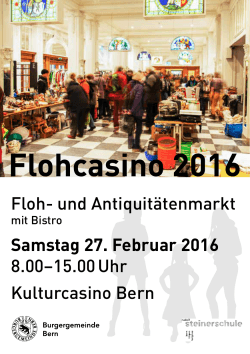Flohcasino 2016 - Rudolf Steiner Schule Bern und Ittigen