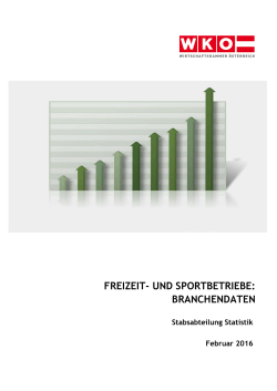 und sportbetriebe - Wirtschaftskammer Österreich