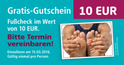 Gratis- Gutschein 10 EUR