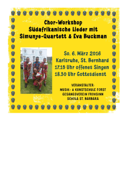 Schola Forst und das Simunye