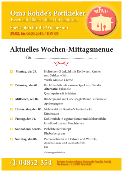 29.02.16 - 06.03.16 - Seniorenheim Rohde
