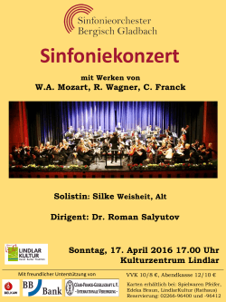 Sinfoniekonzert 17.4.2016