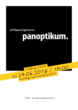 a5 flyer #01 - offSpace | galerie panoptikum.