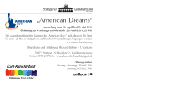 American Dreams - Stuttgarter Künstlerbund