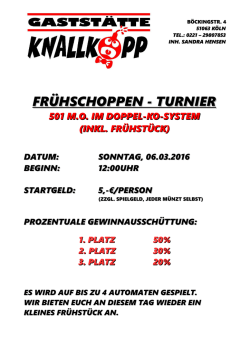 frühschoppen - turnier