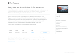 Integration von Apple-Ger&auml;ten f&uuml;r Rechenzentren