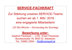 service-fachkraft - Gasthof Filzwieser