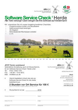Software Service Check ` Herde