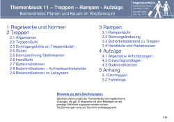 Inhaltsverzeichnis 11 Treppen-Rampen