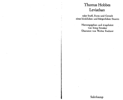 Hobbes Leviathan