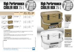 High Performance COOLER BOX 25 L 7 High Performance