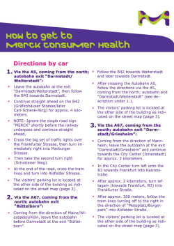 How to get to Merck Consumer Health