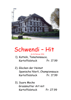 Schwendi – Hit - Restaurant Schwendi