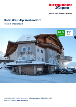 Hotel West Alp Westendorf in Westendorf