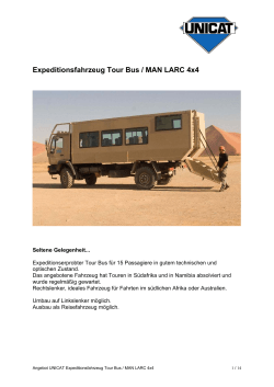 Expeditionsfahrzeug Tour Bus / MAN LARC 4x4