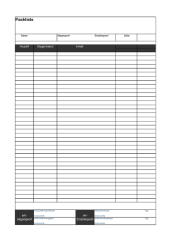 Packliste
