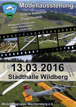20.02.2016: Info-Flyer für Modellausstellung, bitte rechts klicken.