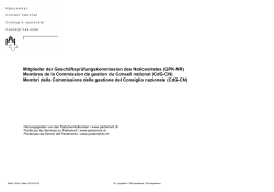 Mitglieder der Geschäftsprüfungskommission des Nationalrates