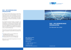 DVS – DIE VERBINDUNGS SPEZIALISTEN